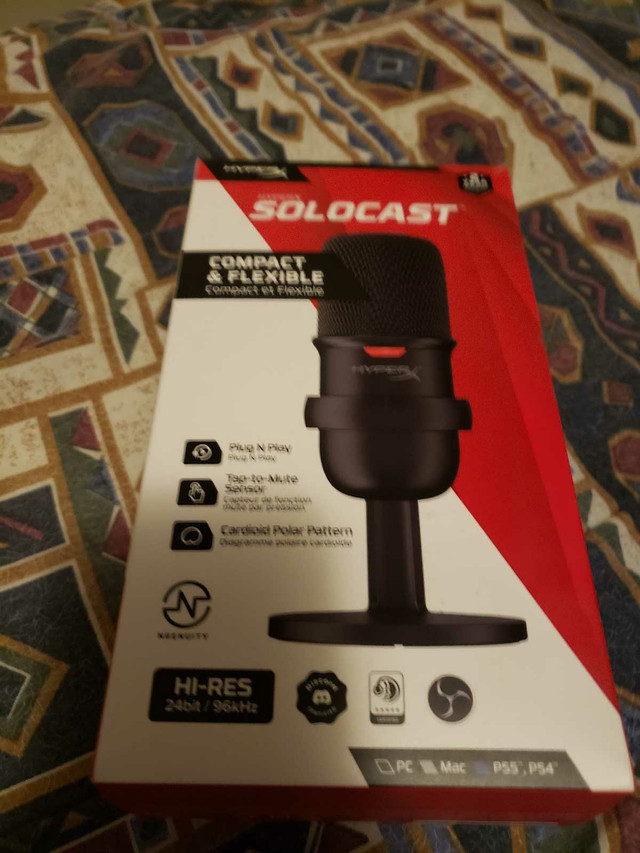 Hyper x solocast microphone 40$ in Other in Cambridge