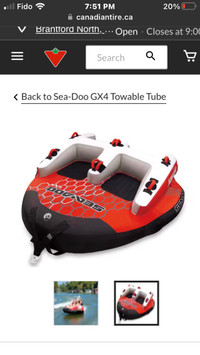 4 person seadoo boat tube 