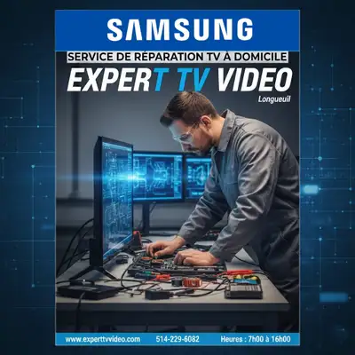 Votre expert en réparaion de tv Samsung, View more