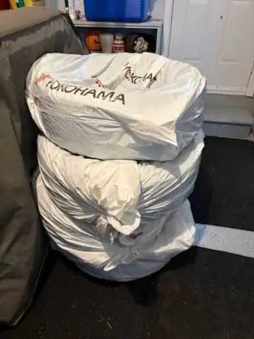 Brand: Kumho Model: Crugen premium Side: 235/55 r15 101H All season tires used on Audi 25 (19 inch w...