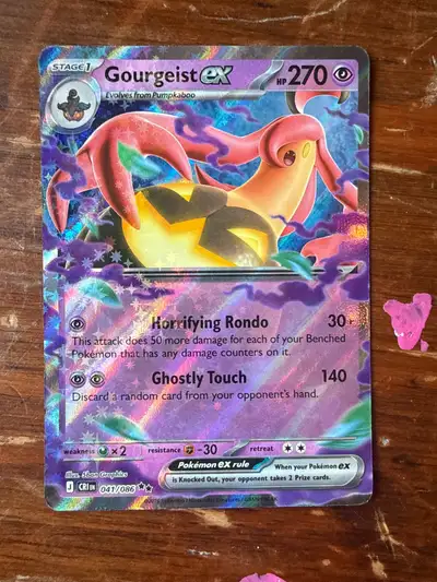 Pokemon Gourgeist ex Trading Card, View more
