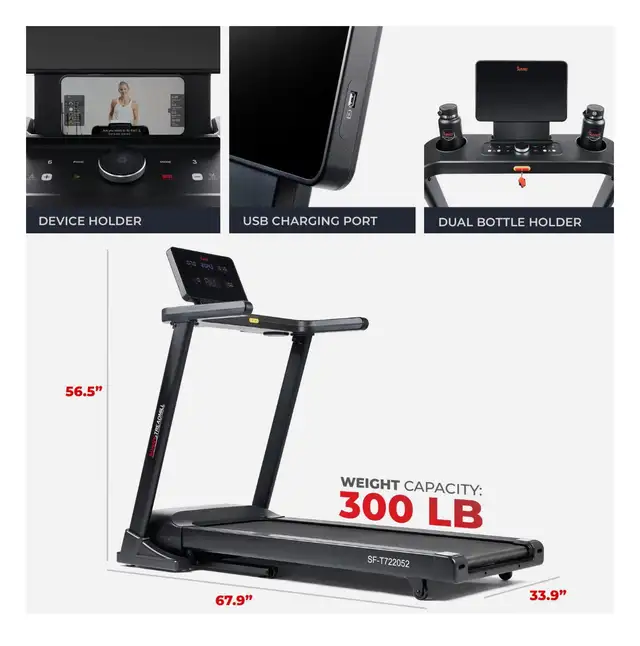 Sunny health & Fitness Treadmill in Exercise Equipment in Kitchener / Waterloo - Image 6