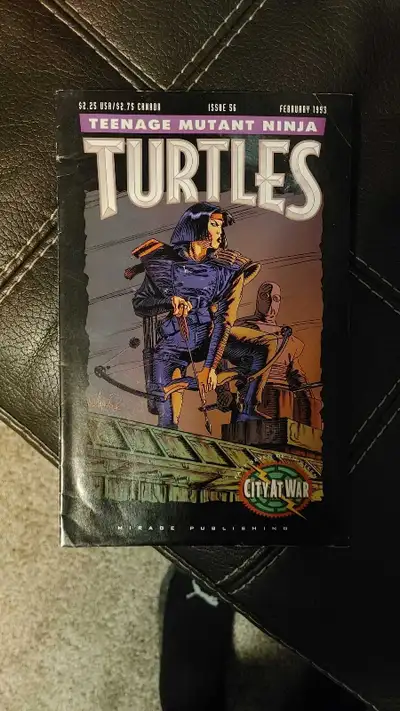 Low grade 1993 Teenage Mutant Ninja Turtles #56 Mirage Studios City At War. Please see photos for co...