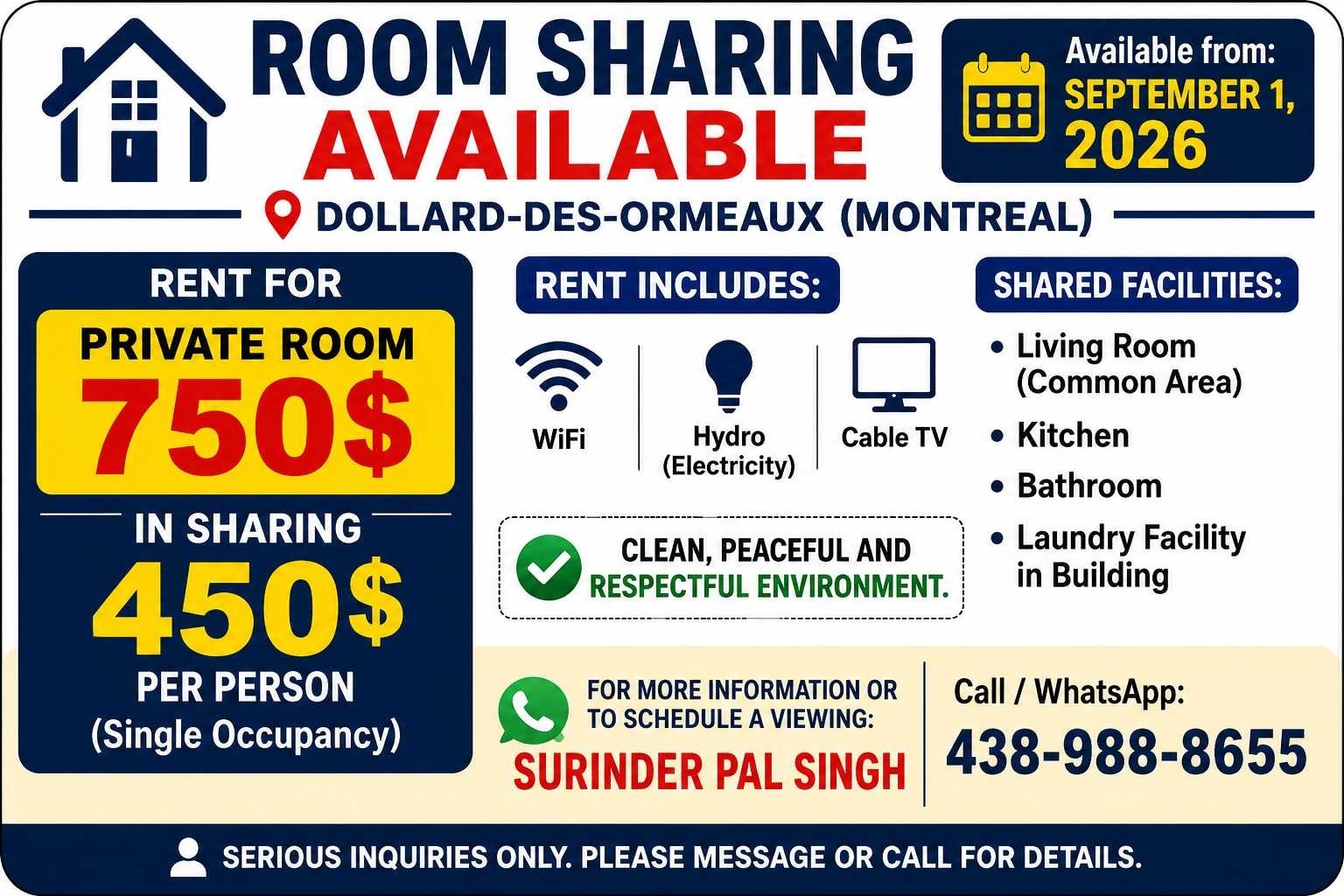 ROOM RENT FOR SHARING — photo 1