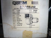 OEM Replacement motor-Flue Exhaust Blower