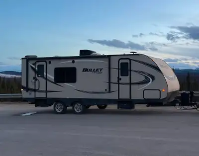 Looking for your next adventure? Check out our well-cared-for 2017 Keystone Bullet 248RKS travel tra...