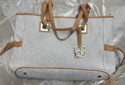 Calvin klein monogram tote or shoulder bag, View more