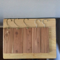 Blocs de cèdre en bois, quantité de 5 planches, comme neuf