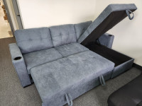 Brand new pull out sectional sofa Bed With Storage.