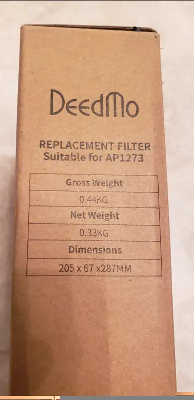New in box AP-1273 True HEPA Filter Replacement Compatible with DeedMo AP-1273 Air Purifier Its the...
