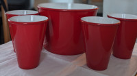 Popcorn Bowl and Serving Cups