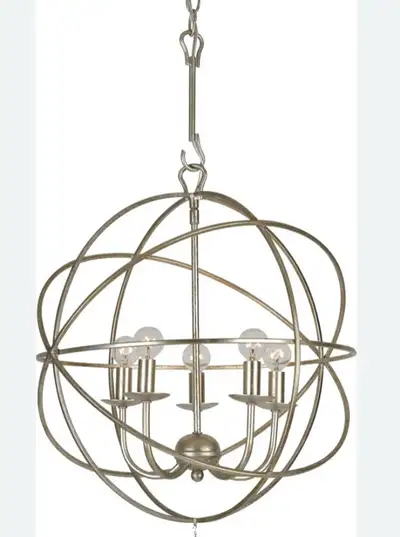 Solaris 5 Light Olde Silver Mini Chandelier 9224-OS  Crystorama, View more