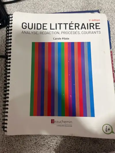 Guide littéraire, Carole pilote, 5ème edition, View more