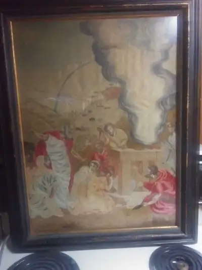 Vintage Biblical Scene Framed Print, View more