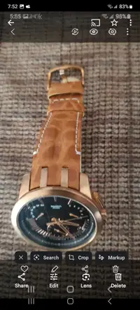 Mens Swatch rose gold color swiss made watch 450. In HRM area .