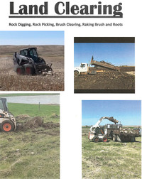 Land Clearing, Rock Picking, Brushing