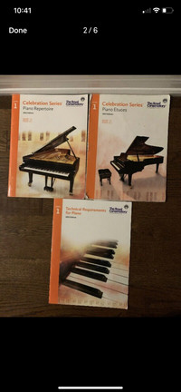 Piano lesson books