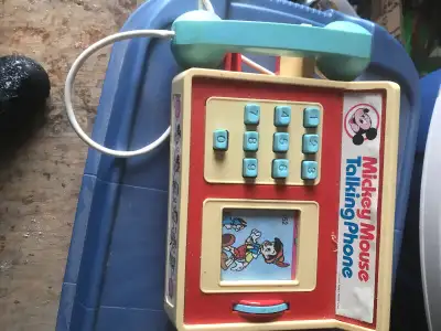 Vintage talking Mickey Mouse telephone