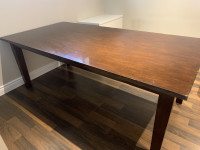 Solid wood dining table