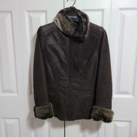 Danier Leather brown jacket xs 8-10