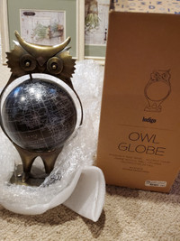 Indigo Owl Globe