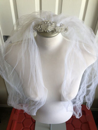 Wedding Veil, Comb With Veil ready to wear