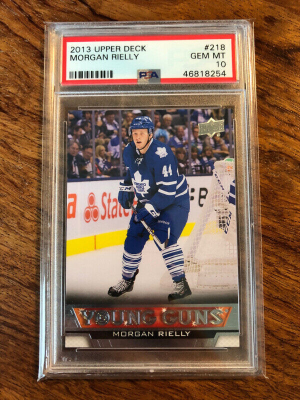 MORGAN RIELLY … 2013-14 UD Young Guns ROOKIE … UNGRADED + PSA 10 in Arts & Collectibles in City of Halifax - Image 2