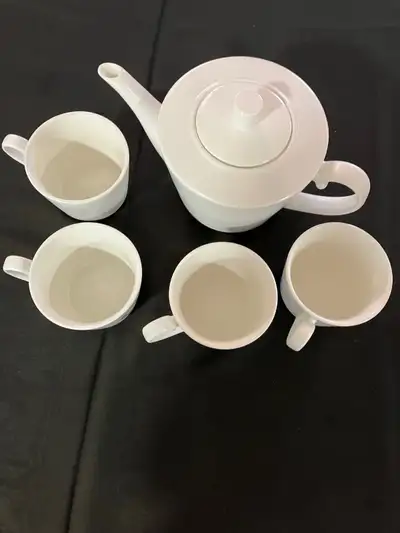 Davids Teapot and 4 teacups  Ceramic Set, View more