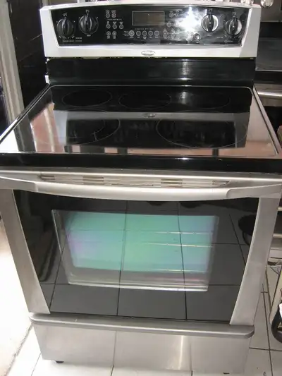 Whirlpool Stainless steel stove, convection oven, View more
