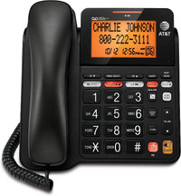 NEW VTech Corded Phone Digital Answering Machine Black CL4940BK