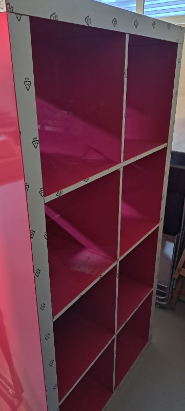 2 Lovely Pink Ikea Bookshelves/Cabinets in Bookcases & Shelving Units in Calgary