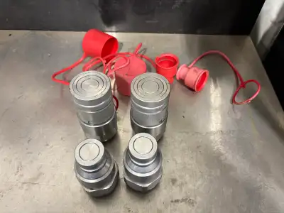 1” hydraulic flat face couplers, View more