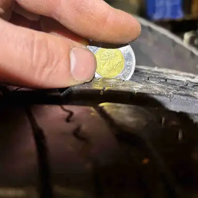 4 ford ranger tires and aluminum rims. 2 tires are good with good tread, the other 2 have worn tread...