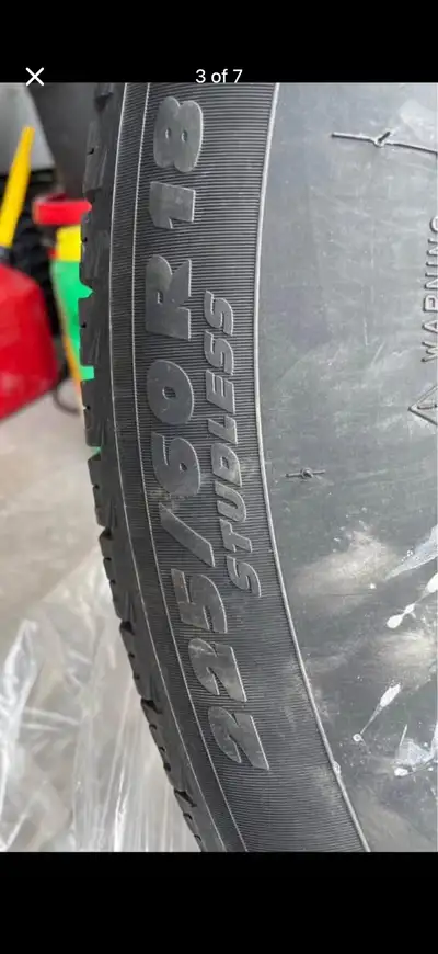 Michelin tire 225/40R18 Good condition 4 Michelin tires, size 225/40R18.