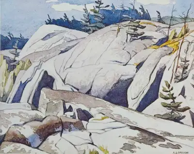 A.J. Casson "Rock Study" Lithograph Appraised at $650, View more