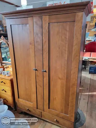 Antique Cherry Wardrobe, View more