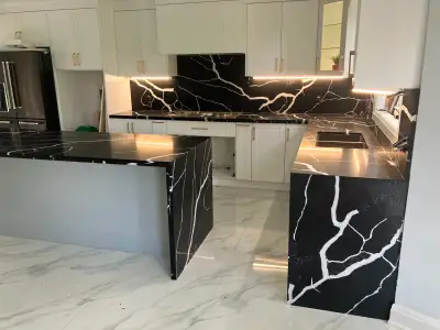 New Quartz Kitchen Countertop with FREE Sink, View more