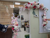 Custom silk flower arrangement