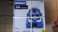 Kobalt 24V Lithium Ion Jobsite Fan, new in box