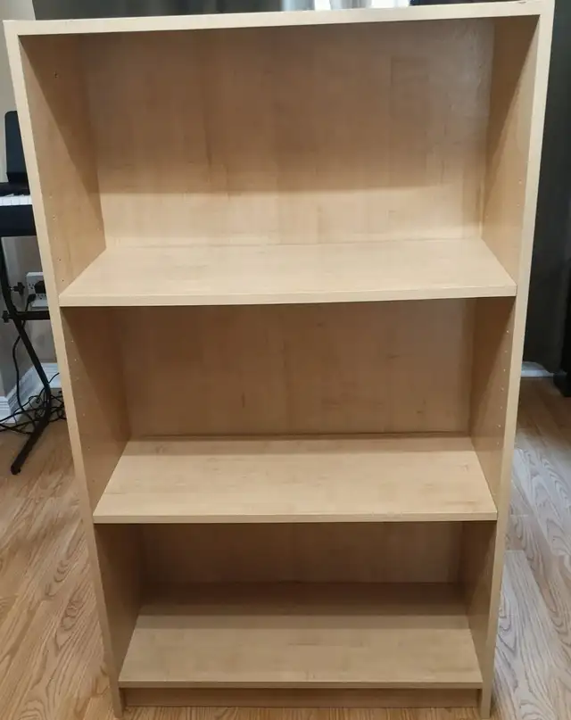 Wooden 3 Tier Bookcase With Adjustable Shelves in Bookcases & Shelving Units in Oshawa / Durham Region - Image 3