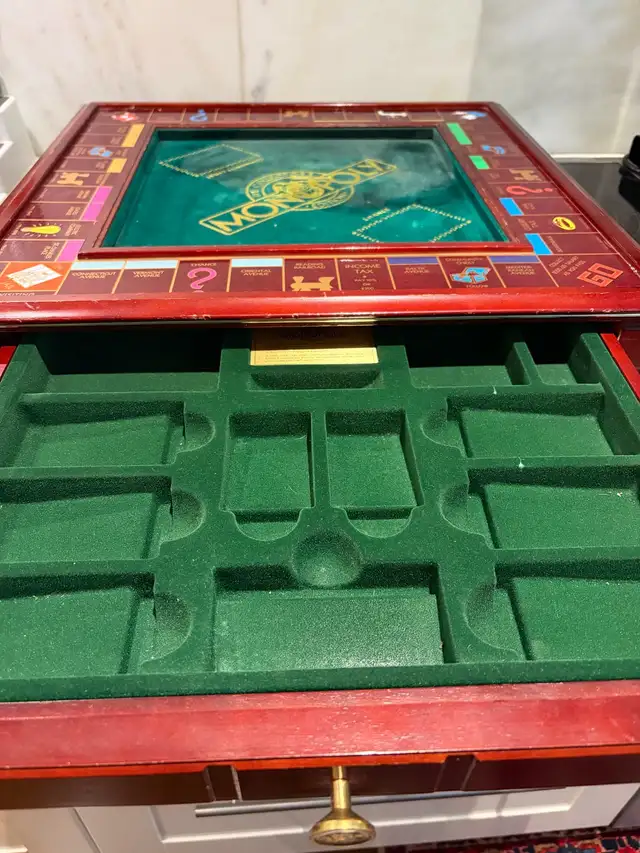 Jeu Monopoly Deluxe de Franklin Mint in Toys & Games in City of Montréal - Image 10