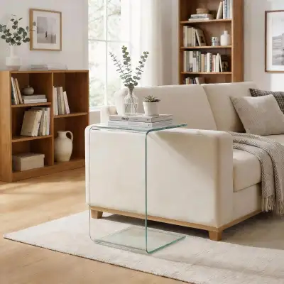 Glass Morden Coffee Table, Clear Coffee Table for Living Room, View more