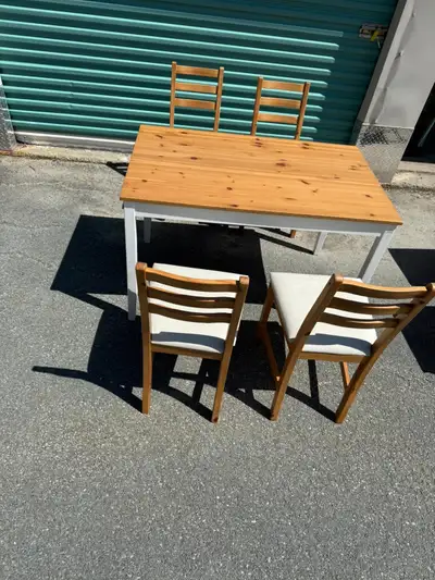IKEA Dining Table with 4 Chairs, View more