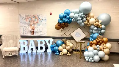 Baby/ ONE marquee table rental 