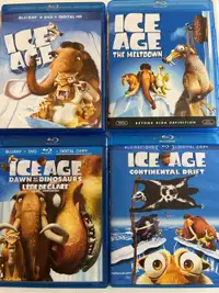 Ice age 1-2-3-4 Blu-ray & DVD 4$/ch
