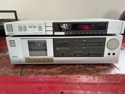AKAI tuner and cassette player , View more