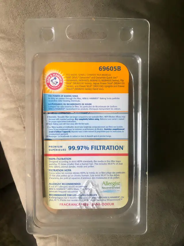 Dirt Devil F2 Arm & Hammer Hepa Filter in Vacuums in Winnipeg - Image 3