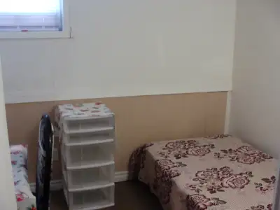 Furnished rooms on the ground floor for $630 with a small storage room inside and on the upper floor...