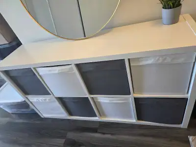 Ikea Kallax 4x2 Shelf Unit White, View more