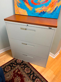 3 drawer lateral file cabinet, high quality, excellent condition
